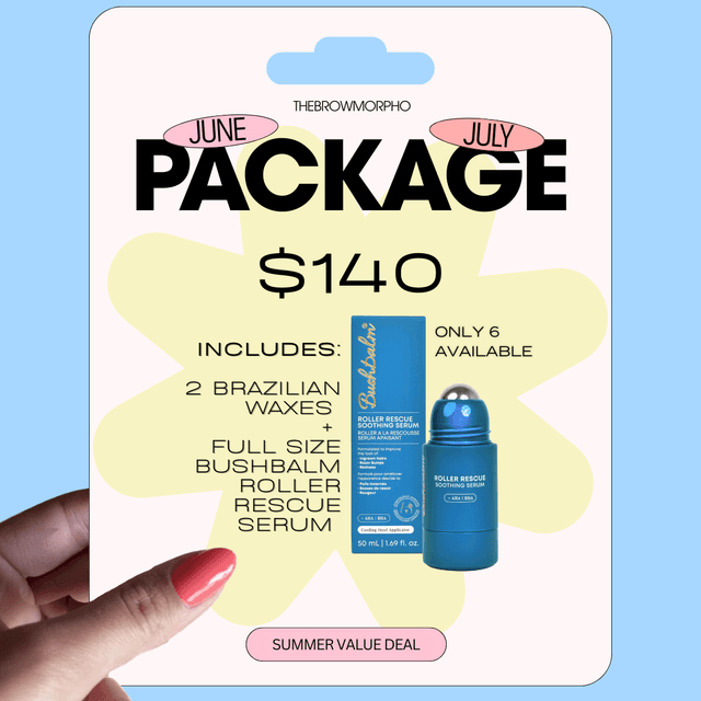 BRAZILIAN PACKAGE+ROLLER SERUM at THEBROWMORPHO in El Paso, TX