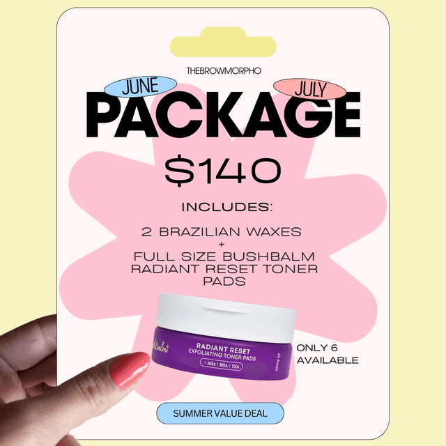 BRAZILIAN PACKAGE+TONER PADS at THEBROWMORPHO in El Paso, TX
